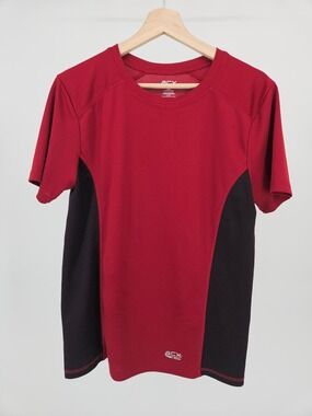 ACX Active Red Black Athletic Performance T-Shirt Small